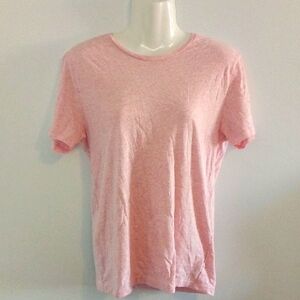Womens Heathered Pink T-Shirt Size S